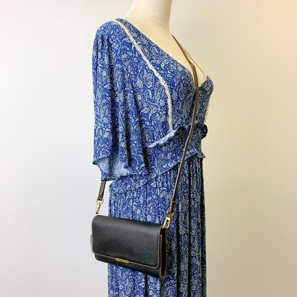 Fossil SHB3155001 Jori Wallet Crossbody IN Black - Picture 1 of 8